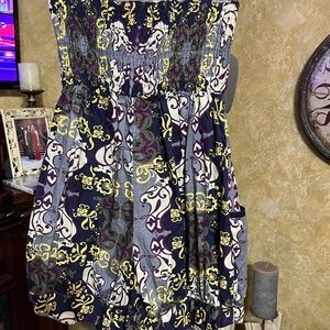 Xhilaration Multicolor Strapless Dress